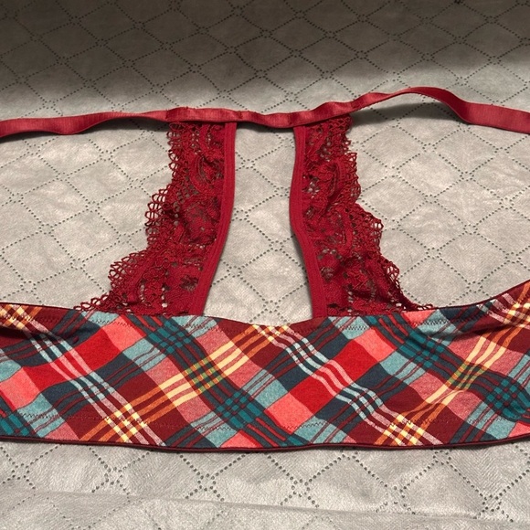 Cacique Lane Bryant Red Bra Front Closure Adorable Back with Lace 42DD NWOT - Picture 10 of 12